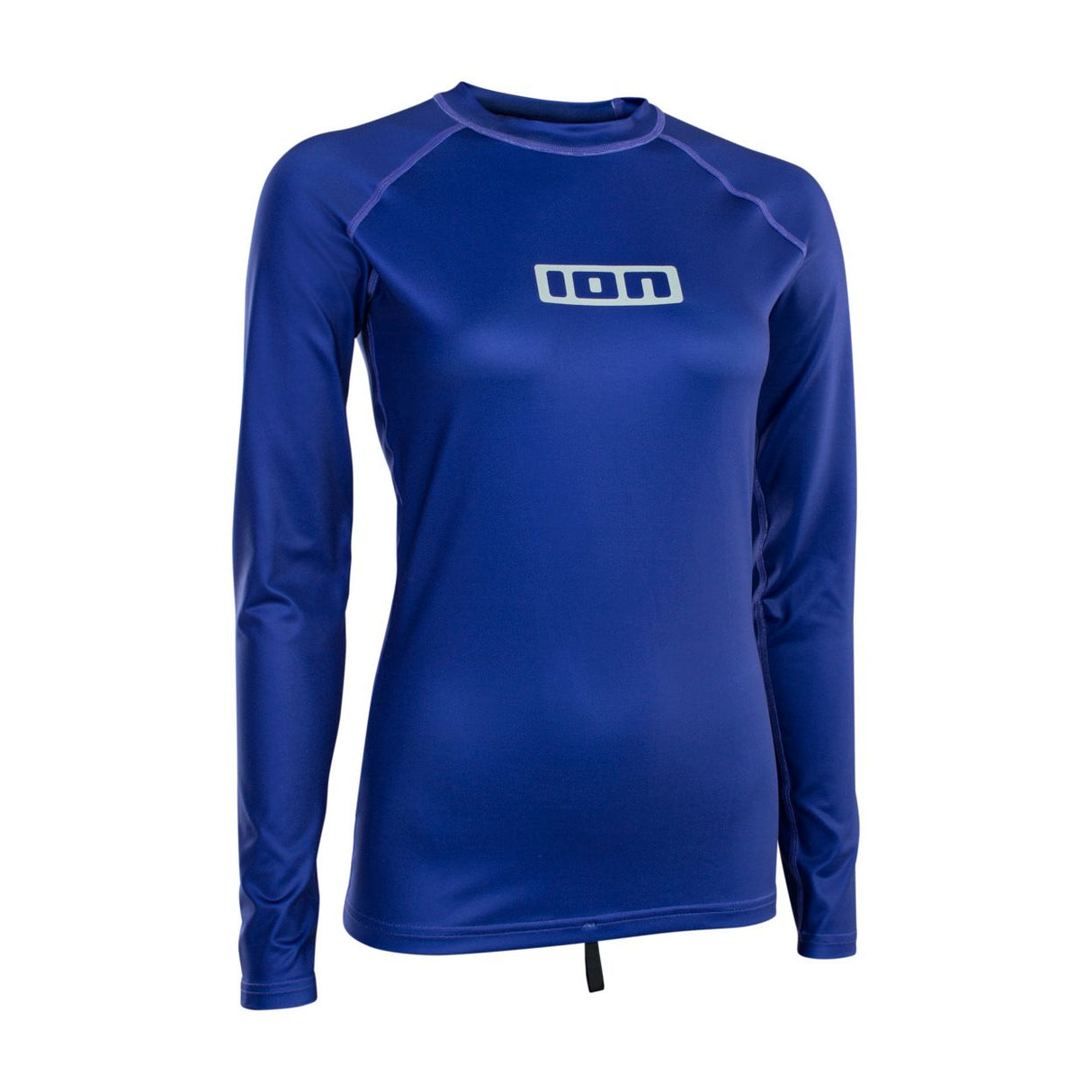 ION Rashguard Promo LS Women 2026 in Blau mit langem Arm, Frontansicht
