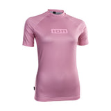 ION Rashguard Promo 2026 in Rosa, Damen-Badeshirt mit Kurzarm und ION-Logo, Frontansicht