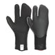 ION Lobster Mitten 4/3 2024 schwarze Neopren-Handschuhe mit Fäustling-Design, Frontal- und Rückansicht