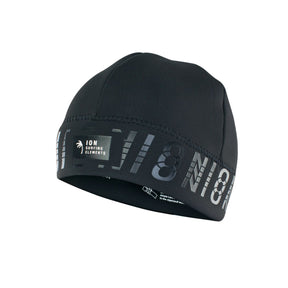 ION Water Beanie Neo Logo schwarz aus Neopren mit Logo-Print, Unisex-Mütze für Wassersport