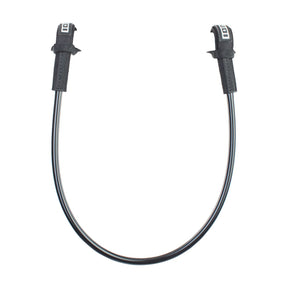 ION Wing Harness Line 2026, schwarzes Verbindungsseil mit Textilgriffzonen und Metallenden, Draufsicht