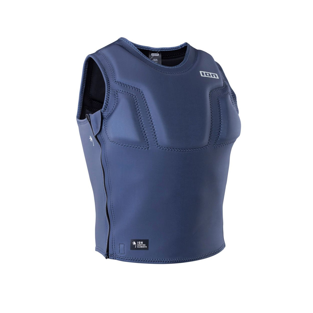 ION Vector Vest Element Side Zip 2026 in Dunkelblau mit Seitlichem Reißverschluss, Frontalansicht