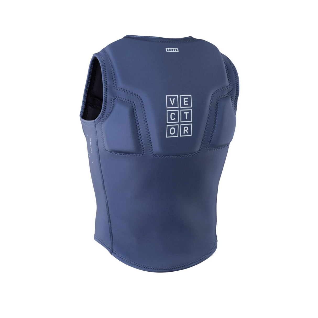 ION Vector Vest Element Side Zip 2026, marineblau, Neoprenmaterial, Seitenreißverschluss, Frontalansicht