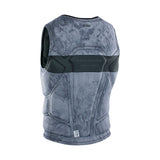 ION Collision Schutzweste Select Front Zip 2026, blau gemustert, Frontal-Ansicht, mit Reißverschluss und Schutzpolsterung