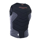 ION Collision Schutzweste Select Front Zip 2026, schwarz-grau, Frontalansicht mit Reißverschluss und Schutzpolsterung