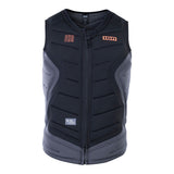 ION Collision Schutzweste Select Front Zip in Schwarz-Grau mit Reißverschluss, Frontansicht