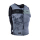 ION Vector Vest Amp Front Zip Junior 2024, grau-schwarze Neopren-Weste mit Frontreißverschluss, Frontansicht