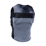 ION Vector Vest Amp Junior 2024 in Blau-Schwarz, ärmellos mit Front-Reißverschluss, Vorderansicht