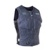 ION Vector Vest Core Front Zip Herren 2024 in Dunkelblau mit Topografie-Muster, Frontreißverschluss und gepolsterten Seitenpanelen, Frontalansicht