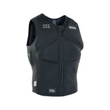 ION Vector Vest Core Front Zip Herren 2024 schwarze Prallschutzweste mit Reißverschluss, Frontalansicht