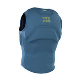 ION Vector Vest Core Front Zip Herren 2024, blaugrau, Neopren, Frontalansicht mit Reißverschluss und gepolsterter Brust