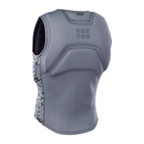ION Vector Vest Core Front Zip Herren 2024, graues Neopren-Schutzweste mit Frontreißverschluss, Frontansicht