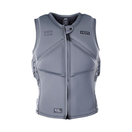 ION Vector Vest Core Front Zip Herren 2024, grau, Neopren, Frontreißverschluss, Frontansicht