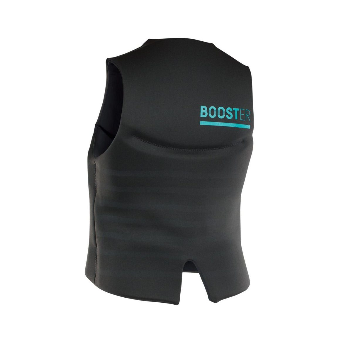 ION Booster Vest 50N Front Zip 2026 schwarze Neopren-Prallschutzweste mit Frontreißverschluss, Frontansicht