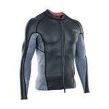 ION Neo Zip Top 2/1 LS Skin schwarz blau Neopren Langarm Jacke mit Reißverschluss Frontansicht