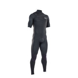 ION Protection Suit 3/2 SS Front Zip schwarz, Neopren-Shorty mit Frontreißverschluss, Frontansicht