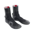 ION Ballistic Boots 3/2 Round Toe 2026 schwarze Neopren-Stiefel mit grauer Sohle, Frontalansicht Paar