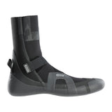 ION Ballistic Boots 3/2 Round Toe 2026, schwarze Neopren-Boots mit strukturiertem Material und Reißverschluss, Seitenansicht