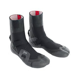 ION Ballistic Boots 6/5 schwarz mit grauem Sohlenbereich, Internal Split Design, Frontalansicht Paar
