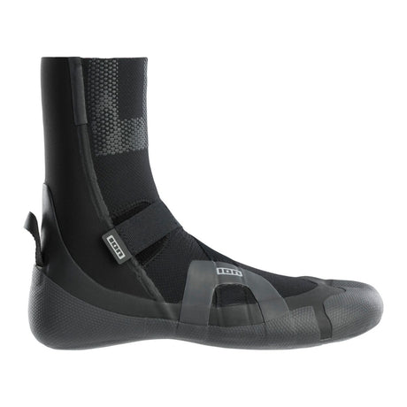 ION Ballistic Boots 6/5 schwarz, Neopren mit Split-Zehe, Seitenansicht