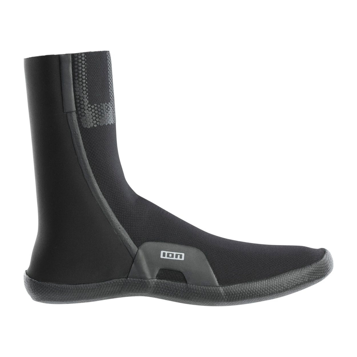 ION Ballistic Socks 3/2 Round Toe schwarze Neopren-Wassersportsofen, Seitenansicht