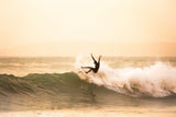 ION Ballistic Socks 3/2 schwarz, Neopren-Funktionssocken mit Internal Split Design, getragen beim Surfen im Wasser