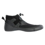 ION Ballistic Shoes 2.5 Round Toe 2026, schwarzer Neopren-Wasserschuh mit grauer Sohle und Klettverschluss, Seitenansicht
