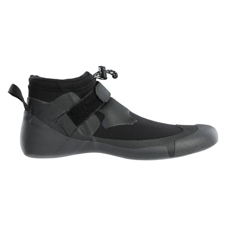 ION Ballistic Shoes 2.5 Round Toe 2026, schwarzer Neopren-Wasserschuh mit grauer Sohle und Klettverschluss, Seitenansicht