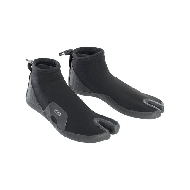 ION Ballistic Toes Neoprenschuhe 2.0 schwarz, Neopren mit Split-Zehendesign, Frontansicht Paar