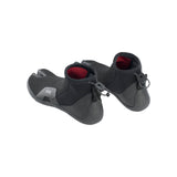 ION Ballistic Toes Neoprenschuhe 2.0 schwarz mit rotem Innenfutter, External Split Design, Draufsicht