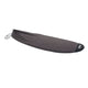 ION Surf Sock Stubby 2024 SS Neopren Socke grau, Seitenansicht mit Zugband und schwarzer Ferse