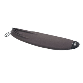 ION Surf Sock Stubby 2024 SS Neopren Socke grau, Seitenansicht mit Zugband und schwarzer Ferse