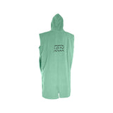 ION Grom 2025 Poncho in Mint-Grün, ärmellos mit Kapuze, Rückansicht