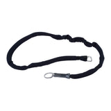 ION Handle Pass Leash Comp 2026 schwarze Kite-Trapezleine mit Metallkarabinern, Flachansicht