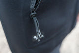 ION Neo Shelter Jacket Amp Herren 2024 in Dunkelblau mit Reißverschlussdetail, Nahaufnahme