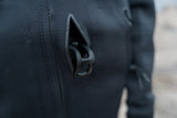ION Neo Shelter Jacket Amp Herren dunkelblau mit Reißverschluss-Detail, Nahaufnahme