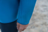ION Neo Cruise Jacket Herren 2024 in Blau, Neopren-Material mit Reißverschluss, Detailansicht