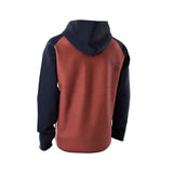 ION Neo Hoody Lite Men 2025 Neopren-Kapuzenjacke rot-dunkelblau, Frontalansicht