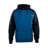 ION Neo Hoody Lite Men 2025, Blau-Schwarz, Neopren-Kapuzenpullover mit Fronttaschen und Logo, Frontalansicht