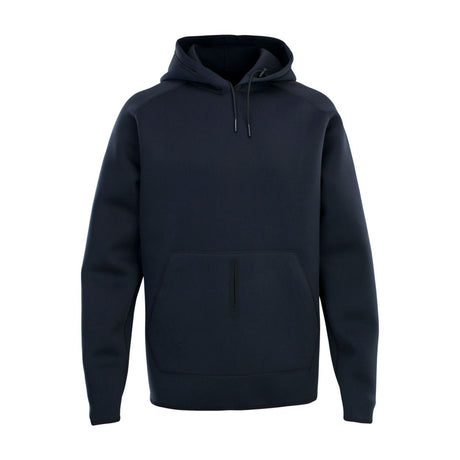 ION Neo Hoody Lite Men 2025, schwarzer Neopren-Hoodie mit Kapuze und Kängurutasche, Frontalansicht