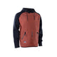 ION Neo Hoody Lite Men 2025 Neopren-Hoodie in Rot und Schwarz mit Kapuze, Frontalansicht