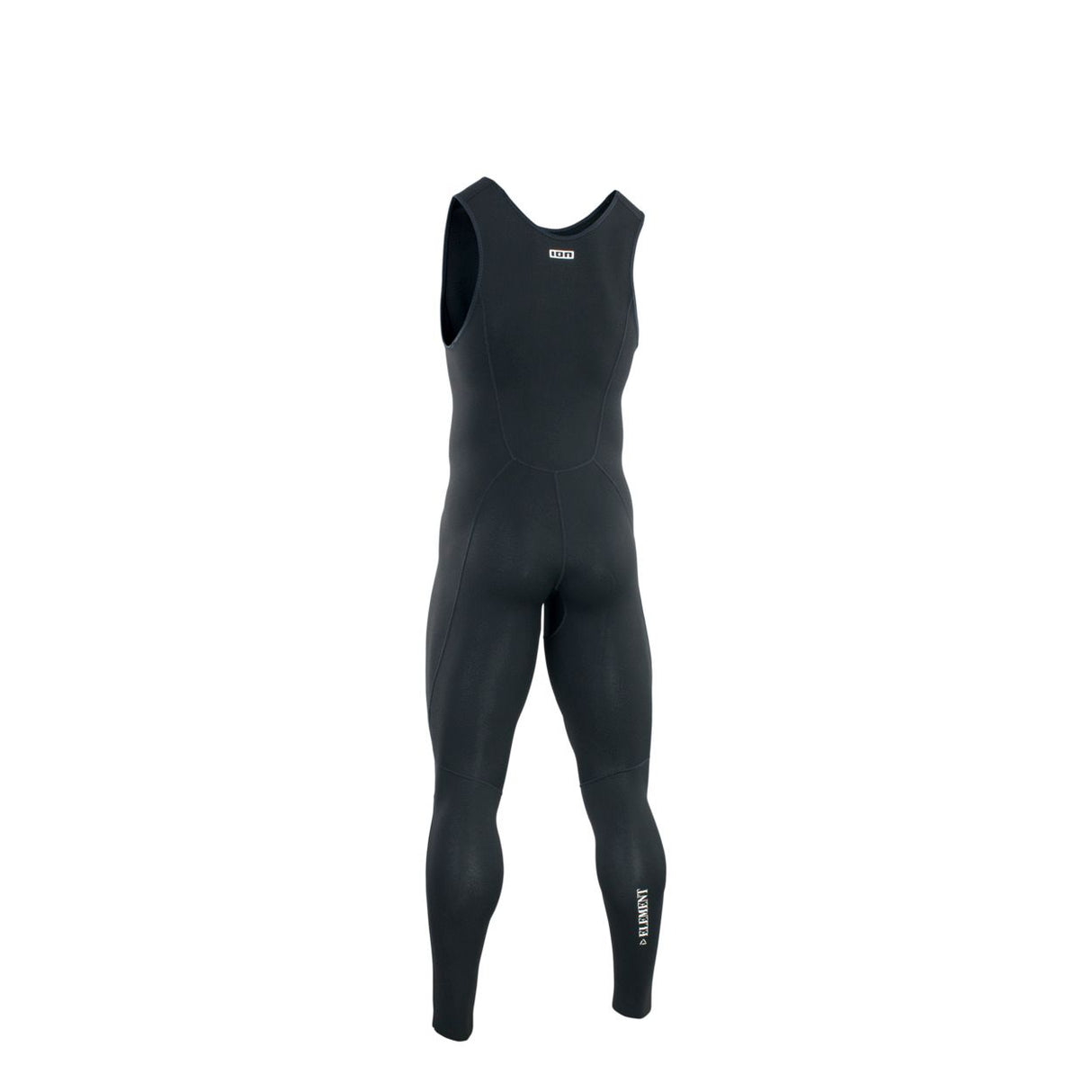 ION Long John Element Protection Herren 2026 schwarzer Neoprenanzug ärmellos Frontansicht