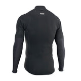 ION Neo Zip Top 2/1 LS schwarz Neopren Langarm Rückenansicht mit Reißverschluss und Protection Ausstattung