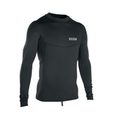 ION Thermo Top LS Men 2026, schwarzes Langarm-Funktionsshirt mit ION-Logo, Frontansicht
