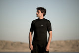 ION Thermo Top Shortsleeve 2026 schwarzes Funktionsshirt mit Kurz­ärmeln, Frontansicht auf Modell