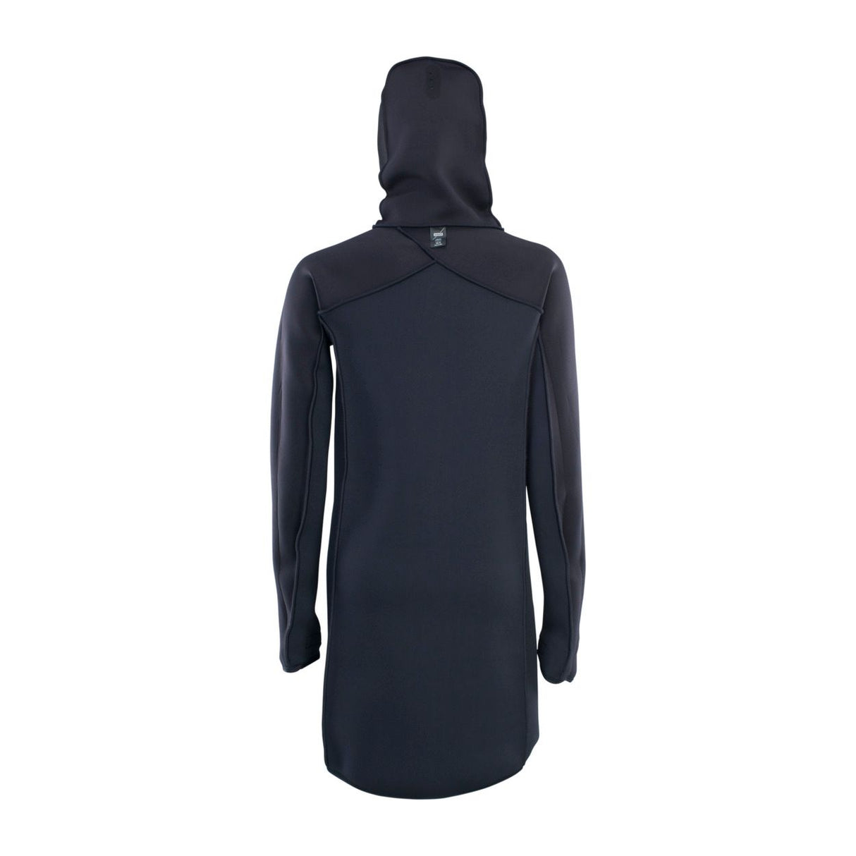 ION Neo Cosy Coat 2026 in Dunkelblau, Funktionsjacke mit Kapuze, Rückansicht