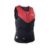 ION Ivy Weste Front Zip 2026 rot schwarz Frontreißverschluss Neopren Frontansicht
