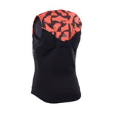 ION Ivy Weste Front Zip 2026 schwarz rot Neopren ärmellos Frontansicht