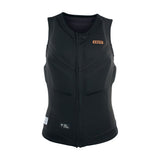 ION Ivy Weste Front Zip 2026, schwarze Neoprenweste mit Frontreißverschluss, Frontansicht