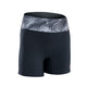 ION Neo Shorts 2026 schwarz mit gemustertem Bund, Neopren-Badeshorts Frontansicht